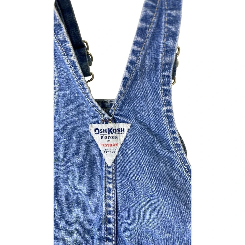 OshKosh B'gosh Denim‎ Overalls Blue Vestbak Vintage Kids 12M Workwear